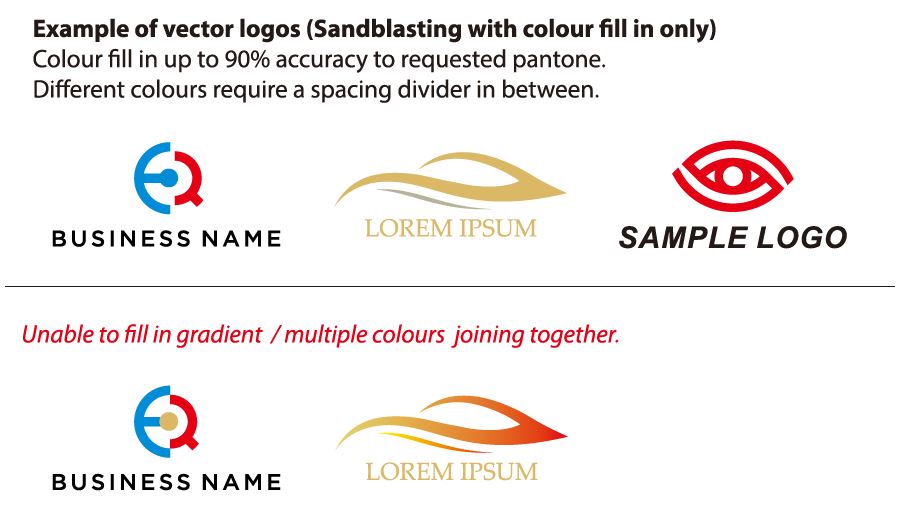 Engraving logo sample